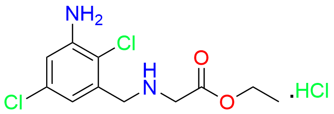 2-((2,5-dichloro-3-aminobenzyl)amino)acetic acid ethyl ester