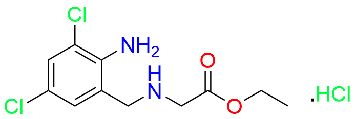 2-((2-amino-3,5-dichlorobenzyl)amino)acetic acid ethyl ester